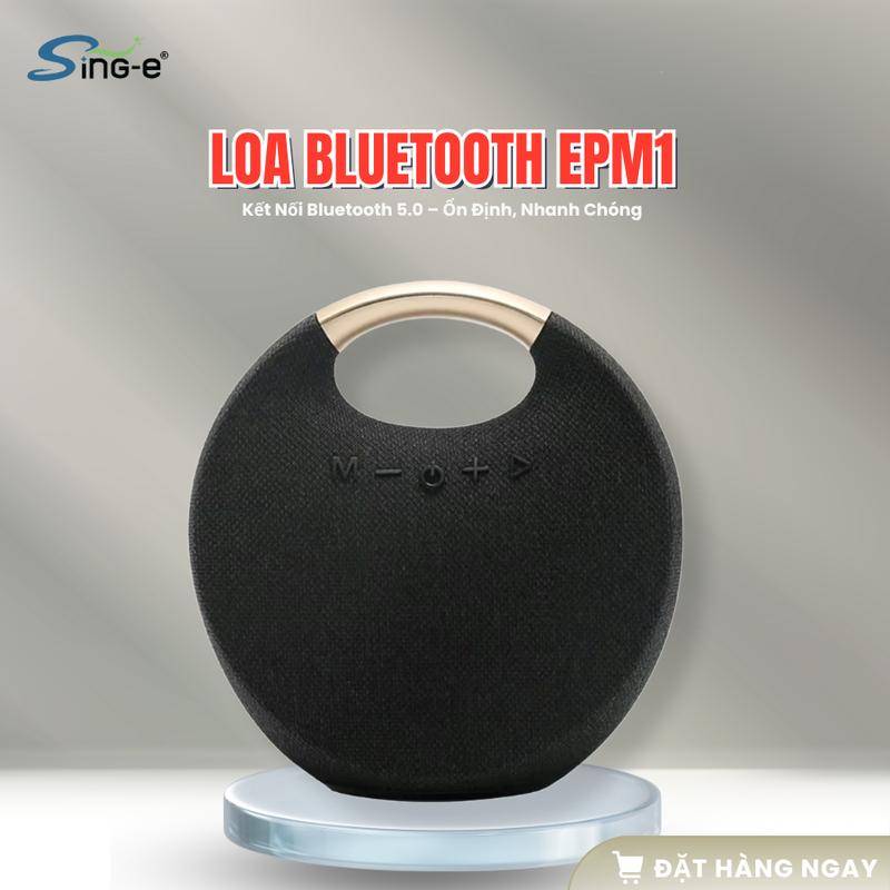  Loa Bluetooth EPM1 Cầm Tay thiết kế túi sách lạ mắt dễ dàng mang đi picnic du lịch trang trí góc phòng 