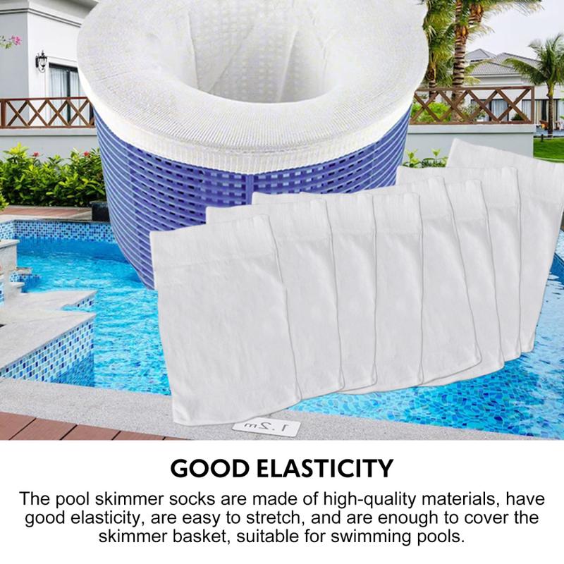 25 Pack Pool Skimmer Socks, Super Elastic Pool Filter Saver Socks ...