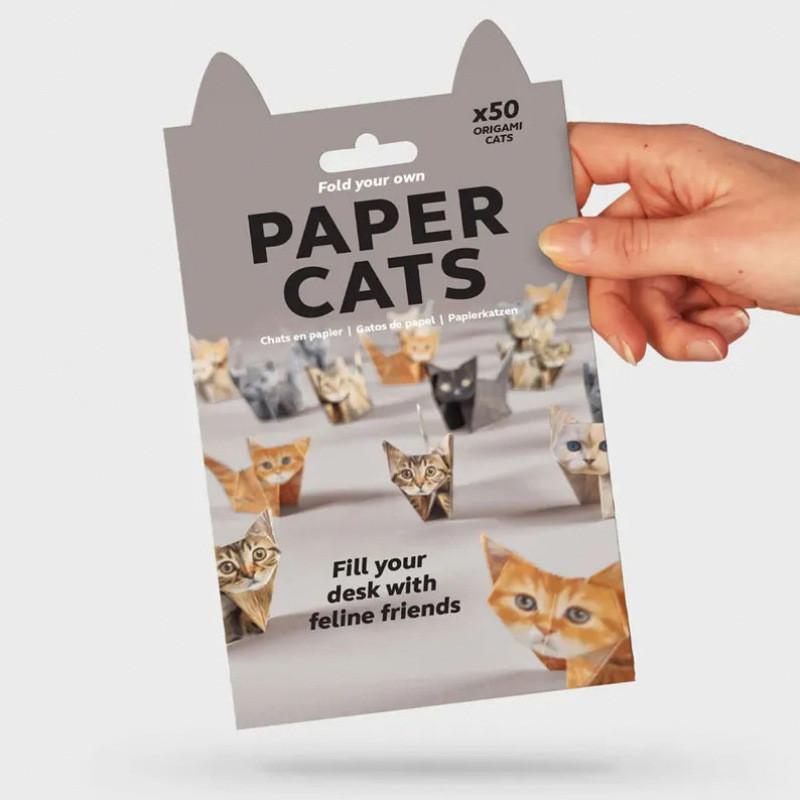 50PCS DIY Kertas Kucing Origami Hewan Kucing Mainan Edukasi Anak Hadiah Ulang Tahun Meningkatkan Kreativitas