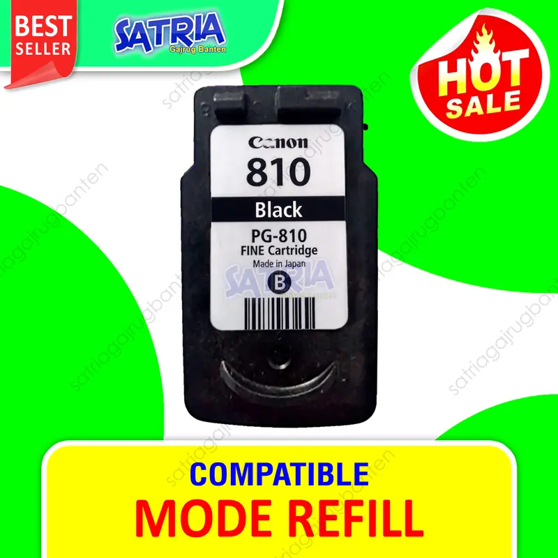 Cartridge 810 811 Catridge Tinta Printer PG-810 CL-811 Siap Pakai compatible iP2770, MP237, MP287 1