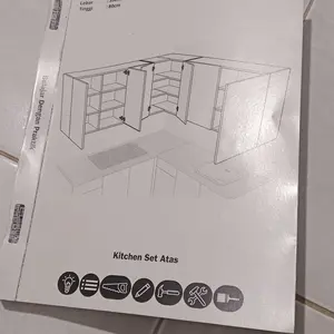 Buku Panduan DIY / Membuat furniture | Kitchen Set Atas | Model KA1