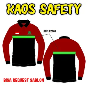 BISA COD Baju Kaos Kerja Lapangan Proyek Tambang DLL di Lengkapi Reflektor / Scoutligh Bisa Costum Nama Perusahaan