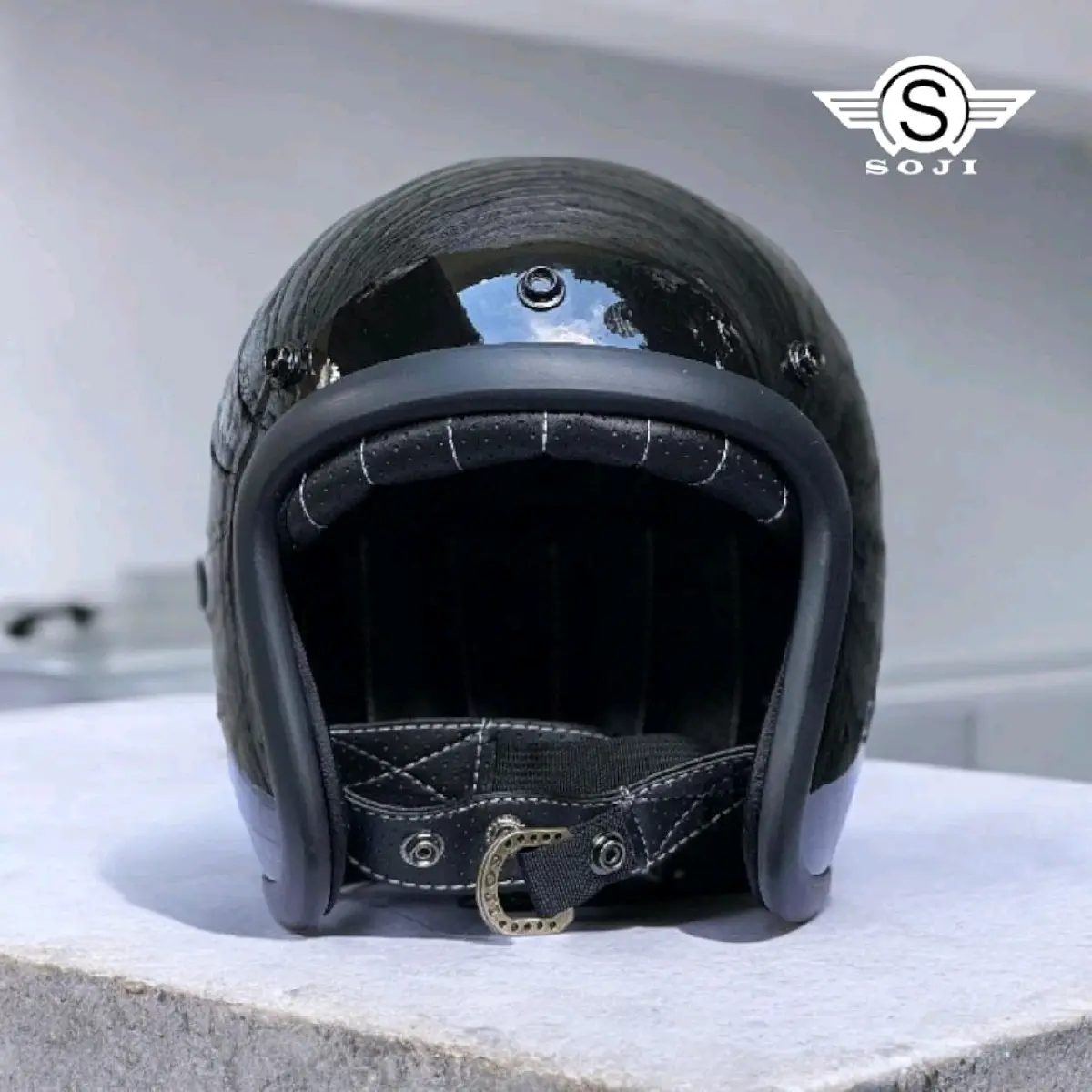 Helm Slimhead Tx500 Half Face Sni Original Motorcycle List Chrome