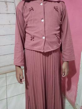 Product Review of Dungdungkids Gamis Anak Aurora Coquette 2 in 1 Knitt Plisket 3 - 11 Tahun from f**f 0