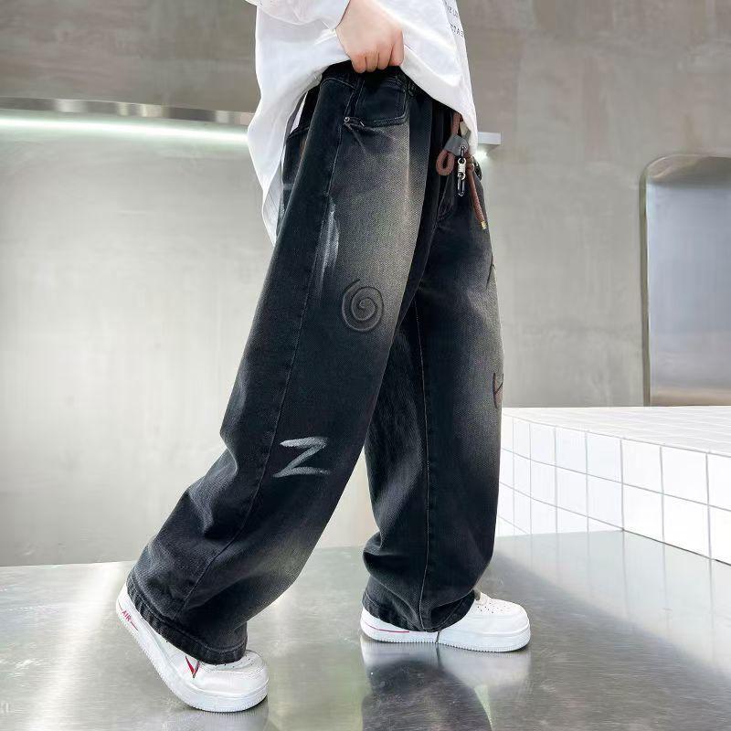 Quần bò bé trai xịn xò 20-50kg, phong cách thể thao, chất jeans mềm đẹp, mẫu HELLO 6