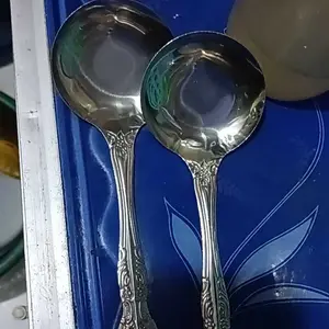 COD 2PCS Benefit pabrik centong/2pcsSendok Sop Stainless / Centong Kuah / Centong Sup / Sendok Sayur Stainless Polos