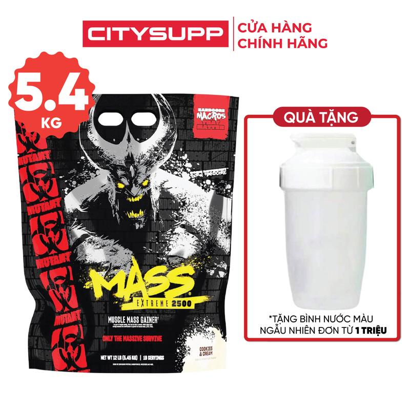 Mutant MASS EXTREME 2500, Bổ Sung Protein, Calo Cao, Chứa Enzym Tiêu Hóa | Nhập Khẩu Canada | CITYSUPP