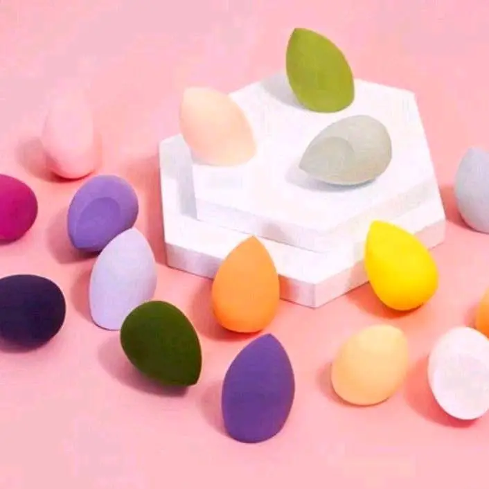 BEAUTY SPONGE BLENDER SPONS MAKE UP LEMBUT DAN ELASTIS BISA BAAAH DAN KERING COCOK UNTUK BB CREAM CUSHION BEDAK UNTUK TAMPILAN MAKE UP LEBIH RAPIH DAN NATURAL 1 PCS SPONGE