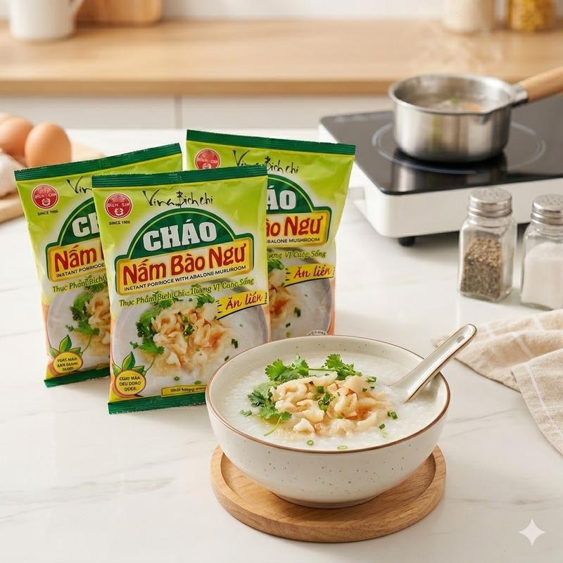 Thùng cháo trắng ăn liền Bích Chi - thùng 50 gói 50gr