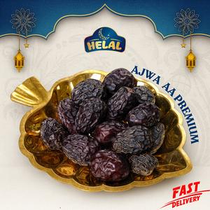 Kurma Fresh Ajwa Aaliyah Premium - Ajwa Grade AA Snacks Dried Food