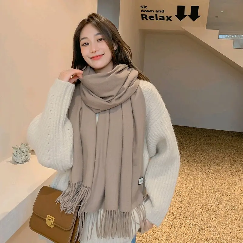 Syal Korea Cashmere Thin Immitation Fashion Winter Autumn Musim semi/pashmina/kerudung/hijab Selendang 0