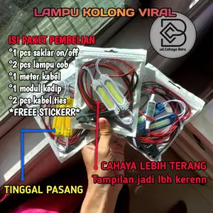 Paket Lampu Kolong Lengkap + Modul Relay Kedip Saklar On Off 12Volt Blitz Kedip Universal Semua Motor - Motorcycle Kabel
