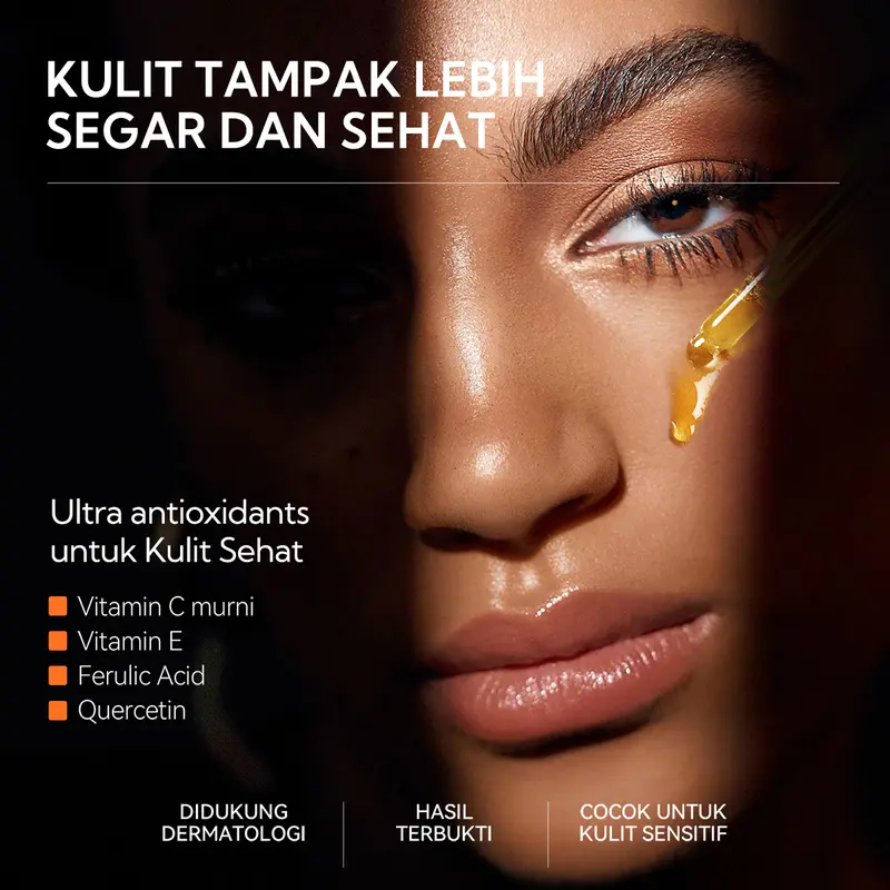 [HOT][OFFICIAL] LANBENA 20% Serum Vitamin C Murni – Mencerahkan Kulit, Menghilangkan Flek Hitam & Noda Jerawat, Anti-Aging, Melembabkan, Cocok untuk Semua Jenis Kulit (15ml/30ml) | Dengan Hyaluronic Acid & Collagen 1