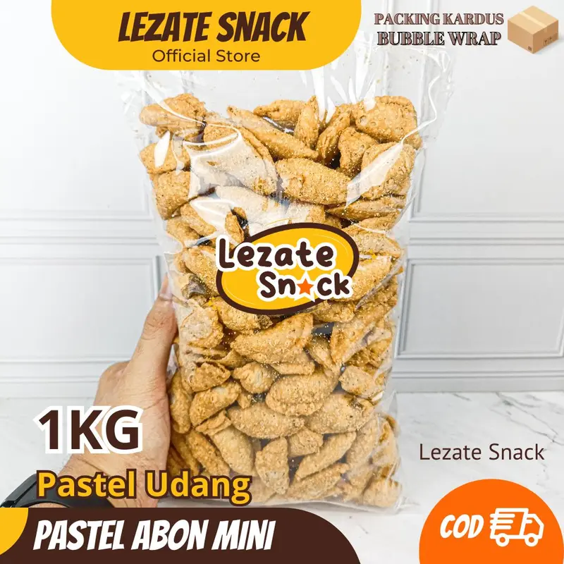 Pastel Abon Mini 1KG Kiloan Rasa Gurih Renyah Enak Murah / Pastel Kering Isi Abon Udang Premium / Pastel Kering Abon Sapi Kiloan Murah Sumpia Kiloan 8