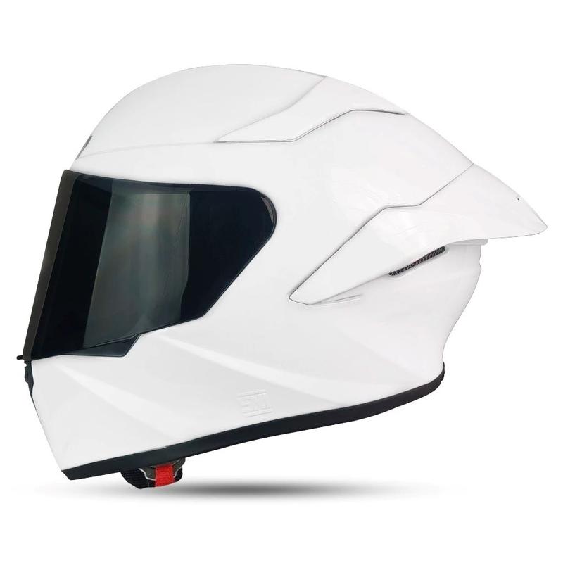 Helm Full Face Mla  crypton tt course terbaru Soid Glosy Kaca Visor Clear Blue Red Gold/Helm Full Face Terbaru Mla Crypton SNI Original MLA (BISA COD) 8