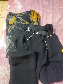 Product Review of (READY) TUTUNAJWA Alyssa Dress Akar Mix Outer Gamis Set Hijab from M** 0