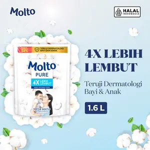 Molto Pelembut & Pewangi Pakaian Konsentrat Pure Soft & Gentle 1.6 L