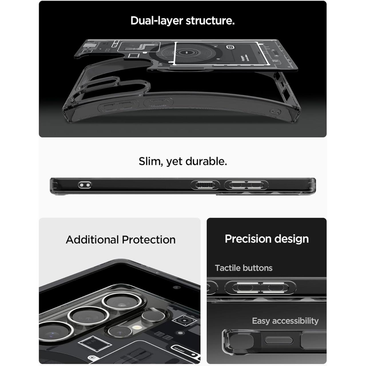 SPIGEN Case For Samsung Galaxy S25 S24 S23 Ultra Plus FE Edge Ultra Hybrid Zero One MagFit Anti Shock Crack Casing
