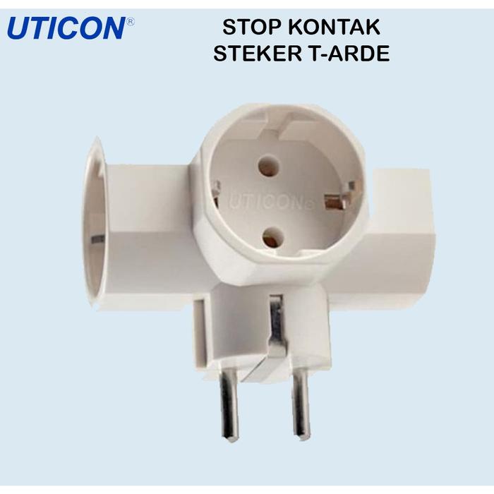 Uticon Socket Jual Uticon Steker T Arde 3 Way Socket With Grounded Plug - Jakarta ...