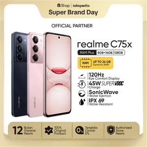 [LIVE EXCLUSIVE] realme C75x 8GB+16GB*|128GB | Armol Shell | 45W Fast Charging