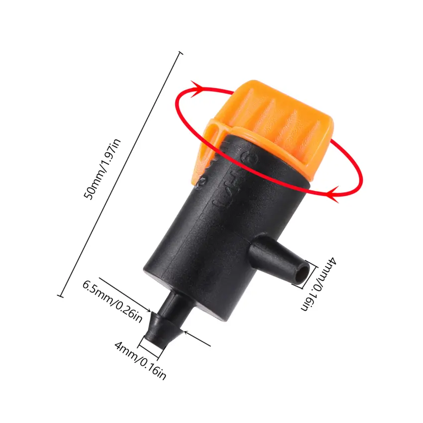 1PC 0~60L Micro Drip Irrigation System Tool Adjustable Dripper Pressure Compensated Dripper Garden Plants Watering Regulator