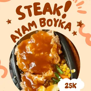 steak ayam boyka mantep banget makanan siap