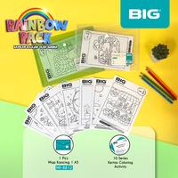Gambar BIG Paket Rainbow (Ramean Belajar Olah Warna) - Paket Mewarnai Kertas A5 150 GSM + Map Kancing MF-8812 Paket Alat Tulis Media Gambar Anak - Hijau dari bigstationery_NEW Kota Surabaya 1 Tokopedia