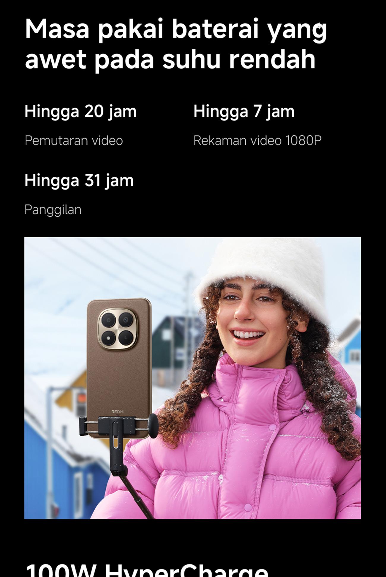 Xiaomi Redmi Note 15 Pro+ 5G (8/256 GB) (12/512 GB) | Baterai 6500mAh dengan HyperCharge 100W | Corning Gorilla Glass Victus 2 | IP69K Ketahanan debu dan air | Kamera baru 200MP dengan kejernihan ultra | Layar AMOLED CrystalRes 6,83" 1.5K[Xiaomi Official]