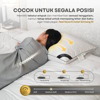 Gambar DDPillow Set 1 Bantal Jumbo + Guling Bulu Angsa Asli Hotel Bintang 5, Type King Riche (Medium Soft) - Bantal dari ddpillow Kota Administrasi Jakarta Barat 5 Tokopedia