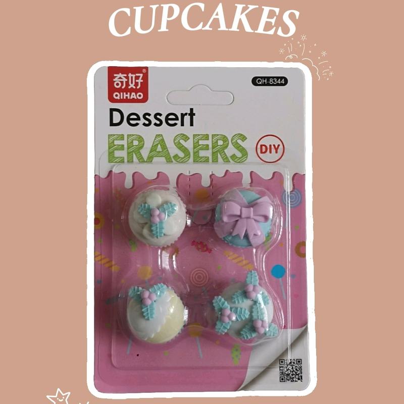 PENGHAPUS KARAKTER ICE CREAM CUPCAKES LUCU ANAK PEREMPUAN | Isi 4pcs 2