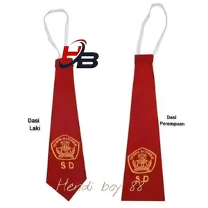 Dasi bordir panjang putera & puteri