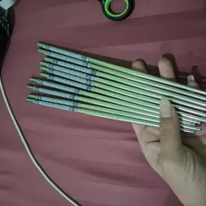 Sumpit stainless isi 5 pasang motif batik dan Sumpit Stainless Gagang Warna / Sumpit Makan Motif Stainless Korea Bulat