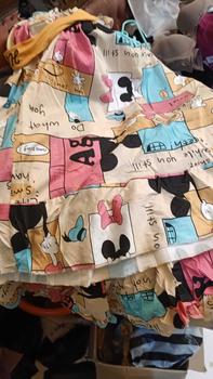 Product Review of AKS Setelan baju tidur wanita dewasa lengan kutung celana pendek bahan katun polyester adem licin serap keringat motif karakter animasi lucu full kancing fit to XXL big size jumbo kekinian terbaru set piyama perempuan remaja cocok untuk harian PY009 from A**a P**i 3