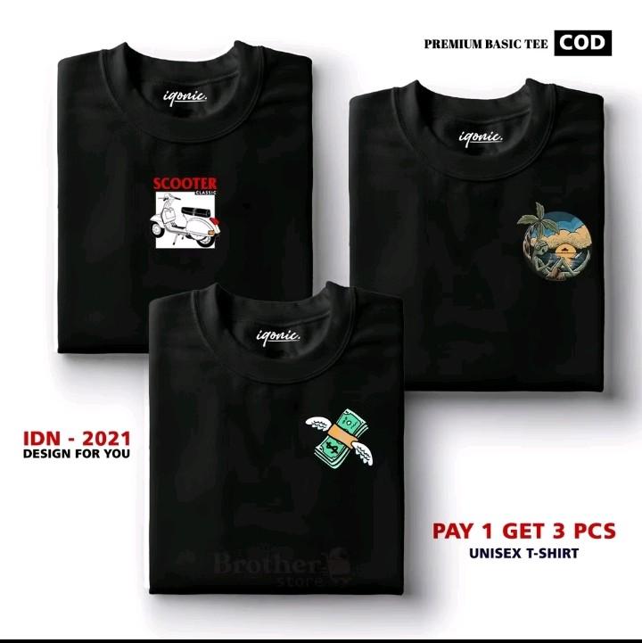 (BAHAN TEBAL) BUY 1 OR 3 PCS (PROMO COD) DAWIRR STORE / Kaos Distro100% Catoon Combed Katun Nyaman Unik Baju Pria 5