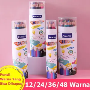 Kualitas Tinggi 24/36/48 Warna Penis Warna Dihapus Set Untuk Warna Melukis SketchingUntuk Mahasiswa Aman Dan Tidak Beracun Erasable Color Pencil