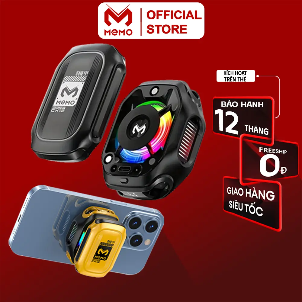 Sò lạnh tản nhiệt MEMO CX12 Pro sử dụng pin làm lạnh sâu 2 chế độ AI đèn led màn hình tăng fps chơi game liên quân | BigBuy360 - bigbuy360.vn Sò lạnh tản nhiệt MEMO CX12 Pro sử dụng pin làm lạnh sâu 2 chế độ AI đèn led màn hình tăng fps chơi game liên quân | BigBuy360 - bigbuy360.vn
