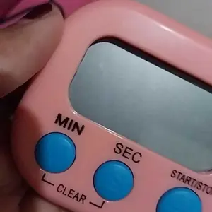 Mika Living LCD Digital Magnetic Timer Masak Dapur Biru Putih Hijau Pink Stopwatch Alarm Kichen Timer Bermagnet Standable & Magnetik