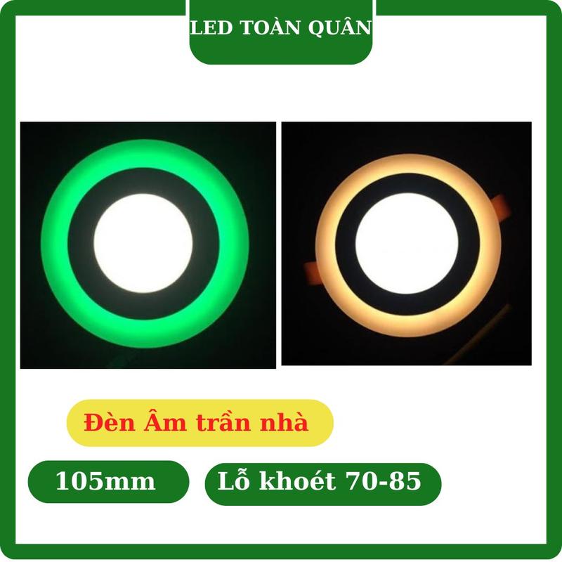 Đèn led trang trí trần nhà loại âm trần viền màu đẹp nhỏ xíu