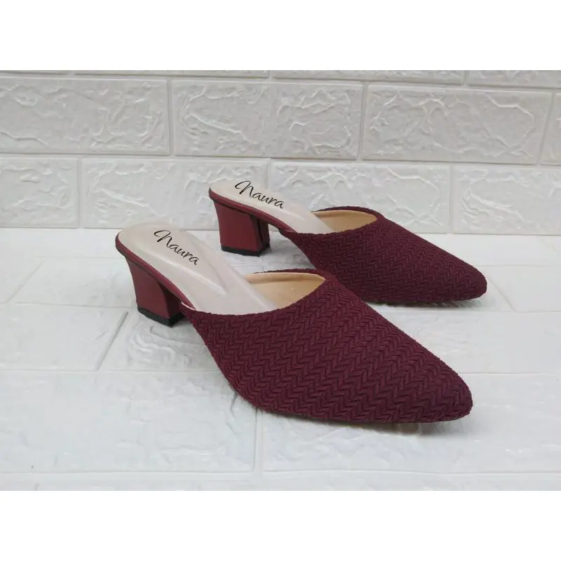 Sandal Wanita High Heels Bapau Model Kekinian Tinggi Hak 5Cm - Sendal 3