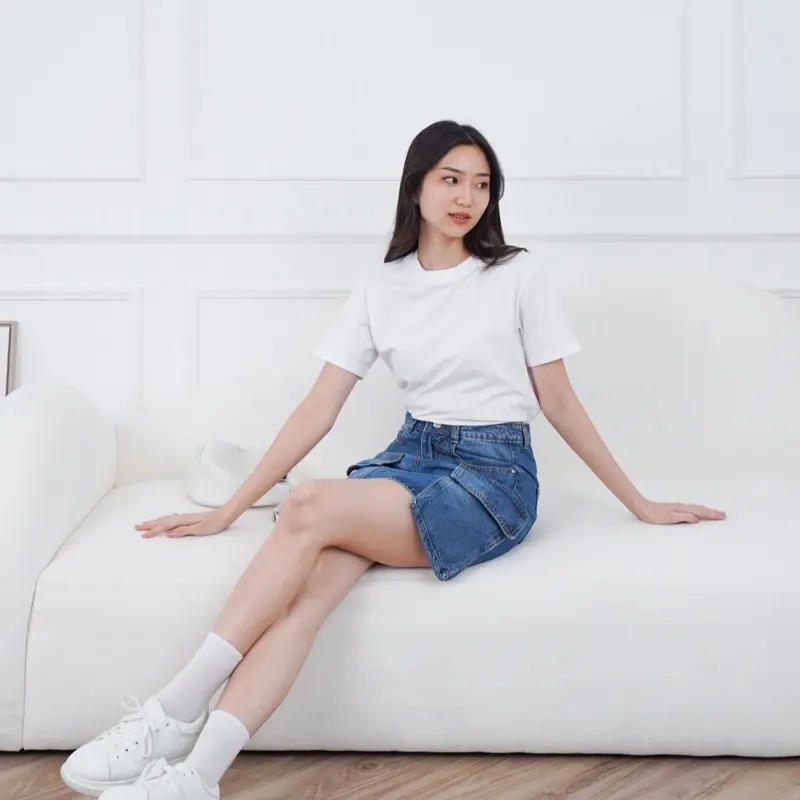 ￼[Corrine] Mary Jeans | Rok jeans Pendek | Rok jeans cargo | Rok Jeans | Rok Mini 2