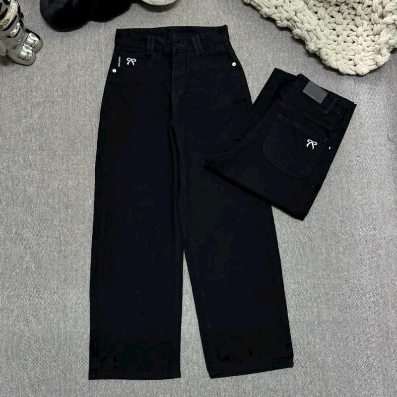 Quần jeans xuông nấm dài 93cm (1m45-1m55)chất jeans mềm không dãn 1