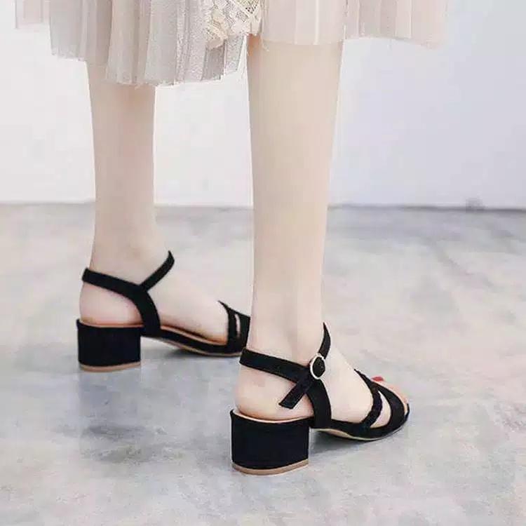 LADANG ONLINE - HAK TAHU KEPANG AD 05 SANDAL HEELS WANITA CANTIK MODIS STYLISH BISA BAYAR DITEMPAT 2