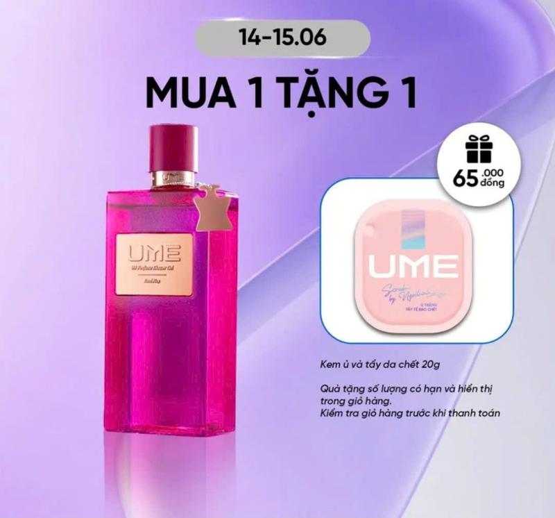 Sữa tắm Ume Ngọc Trinh lưu hương 8 tiếng với dầu Oliu và collagen Dưỡng Da Body Women Nữ