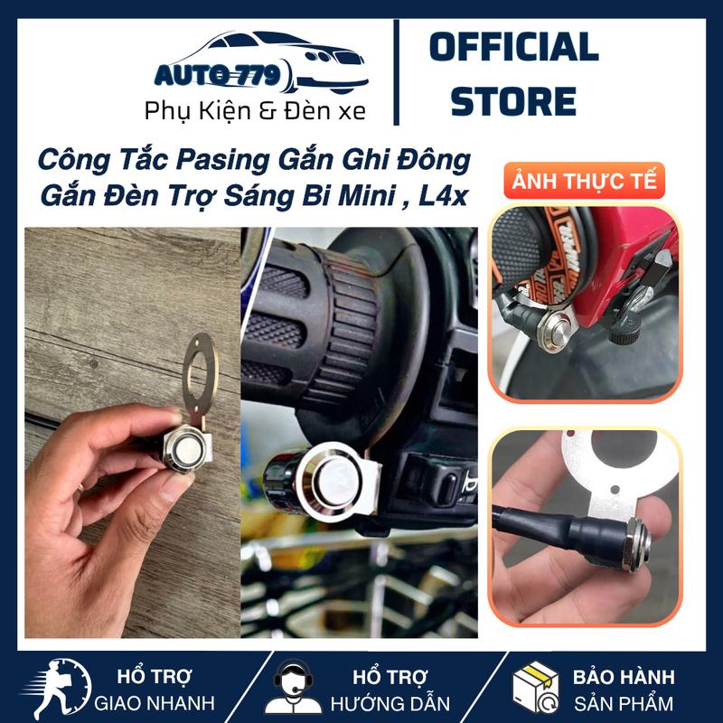 Công Tắc Pasing Gắn Ghi Đông Gắn Đèn Trợ Sáng Bi Mini L4x Dành Cho Các Dòng Xe Máy