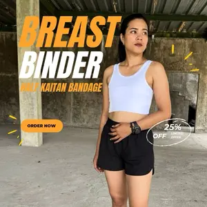 Breast Binder Half Model Kaitan Bandage Tampil Lebih Tebal dan Lebih Nyaman