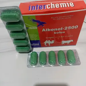 Albenol-2500 (1 strip isi 5) obat cacing untuk hewan