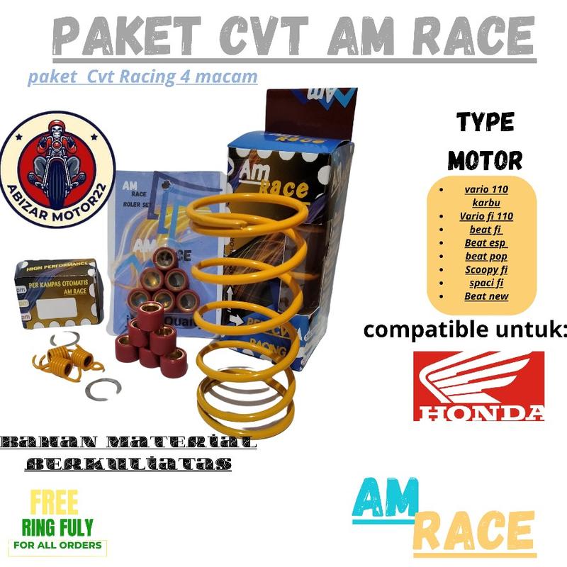 Product Introduction of PAKET PER CVT RACING KIRIAN UPGRADE KAMPAS GANDA OTOMATIS VARIO 110 KARBU VARIO TECHNO BEAT FI ESP POP STEERT SCOOPY FI SCAAPY FI ROLER ROLLER RULER RULLER RACING 9 GRAM KIRIAN PAKETAN 1500 RPM Motor Motorcycle Motor Motorcycle 1