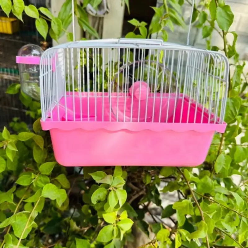 ￼Lồng hamster - Lồng KHAY CAO MÀU, lồng mini full phụ kiện, lồng ngũ sắc hamster 2