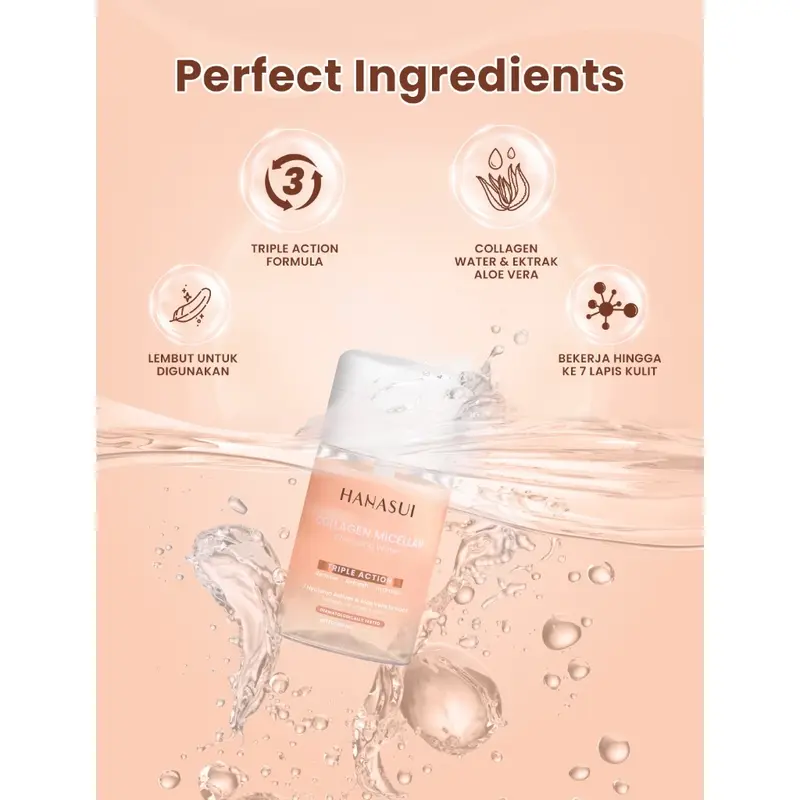 [De'Vea} HANASUI COLLAGEN MICELLAR CLEANSING WATER 5