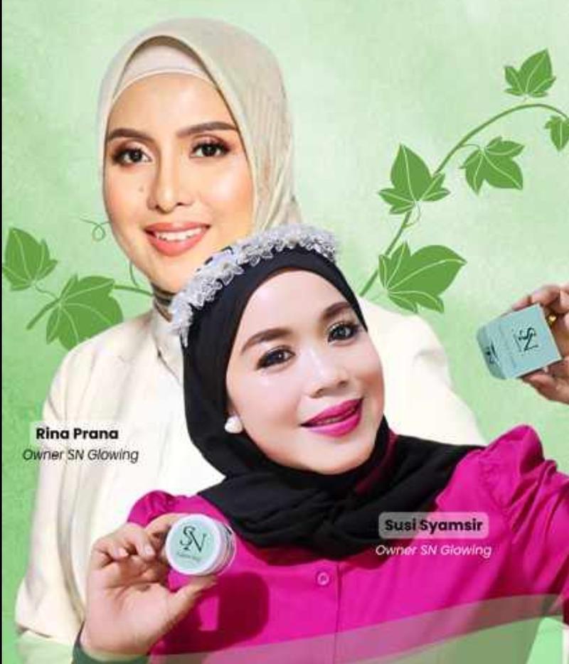 Product Introduction of CREAM SIANG SUNSCREEN SN GLOWING Memutihkan Wajah Mencerahkan 1